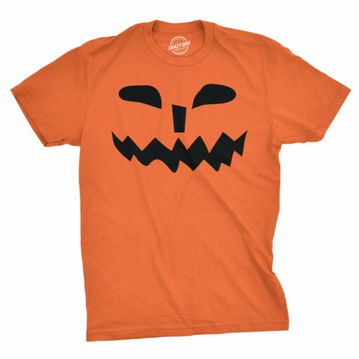 Spikey Teeth Pumpkin Face Men’s Tshirt_4061
