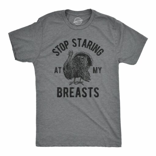 Stop Staring At My Breasts Men’s Tshirt
