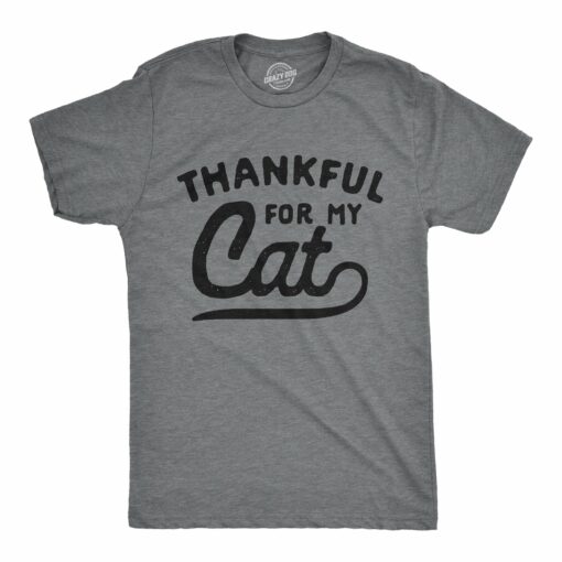 Thankful For My Cat Men’s Tshirt