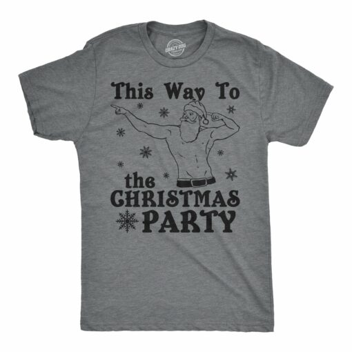 This Way To The Christmas Party Men’s Tshirt