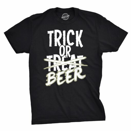 Trick Or Beer Glow Men’s Tshirt