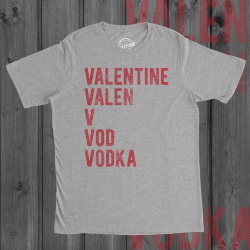 Valentines Day Vodka Men’s Tshirt