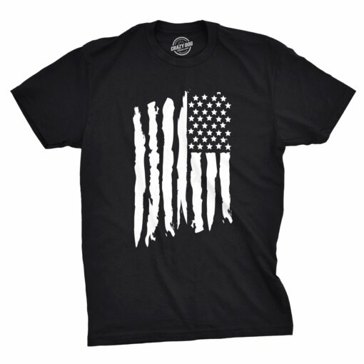 Vertical Grunge Flag Men’s Tshirt