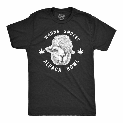 Wanna Smoke Alpaca Bowl Men’s Tshirt