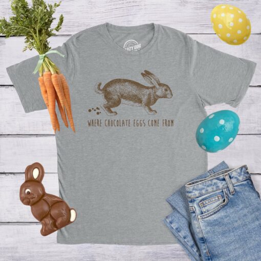Where Chocolate Eggs Come From Men’s Tshirt