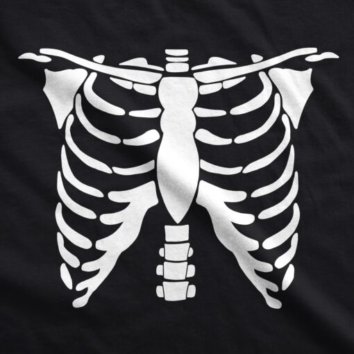 White Skeleton Rib Cage Men’s Tshirt