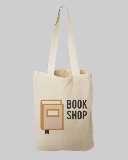 9 Small Custom Tote Bags 100% Cotton – Personalized Book Tote Bags