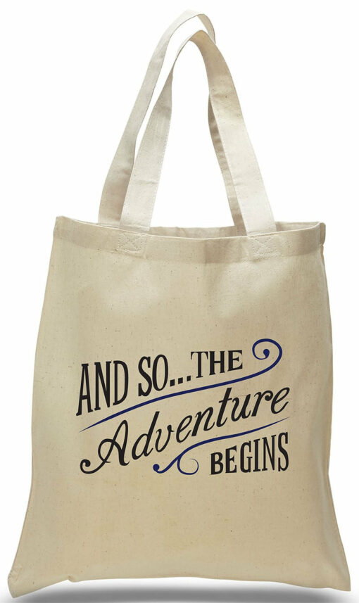 And So The Adventure Begins Cotton Tote Bag