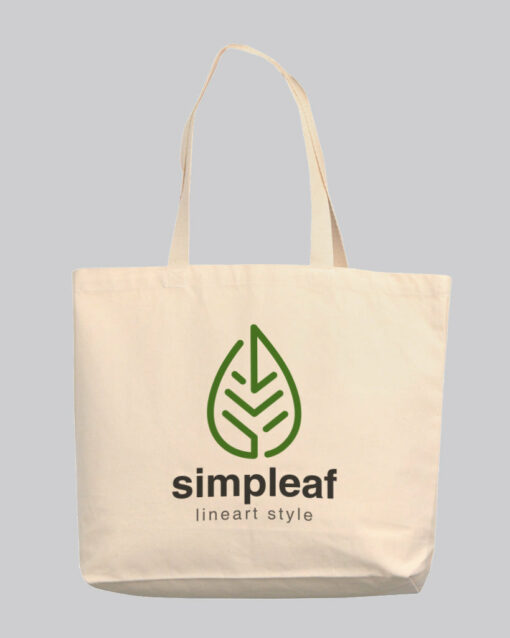 Custom Large Organic Canvas Shopper Tote Bags – Organic Tote Bags With Your Logo
