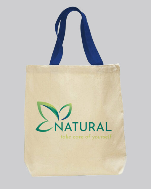 Royal Handle Customize Canvas Tote Bags – Custom Logo Canvas Tote Bags