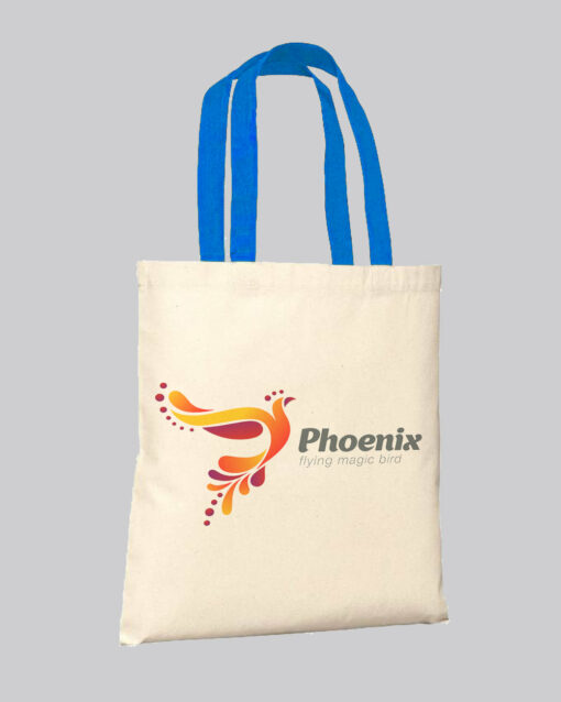 RoyalNatural Color Handle Customized Tote Bags – Promo Logo Tote Bags Two Tone