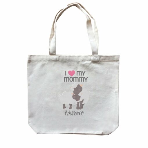 Animal &Loved Ones Sheep I Love My Mommy Addname Canvas Bag