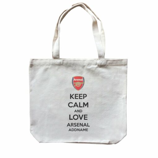 Arsenal Football Keep Calm And Love Series Addname Canvas Bag