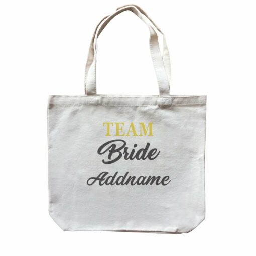 Bridesmaid Team Team Bride Addname Canvas Bag