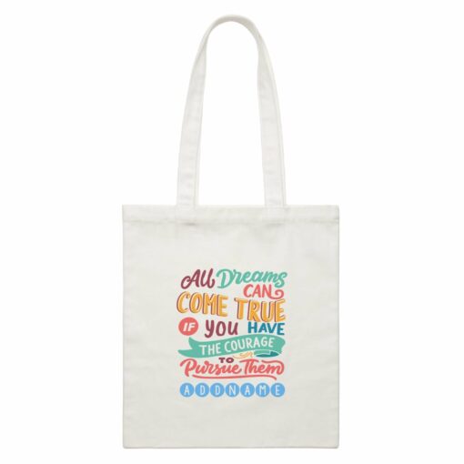 Children’s Day Gift Series All Dreams Can Come True Addname Canvas Bag