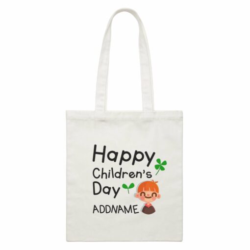 Children’s Day Gift Series Happy Children’s Day Cute Boy Addname Canvas Bag