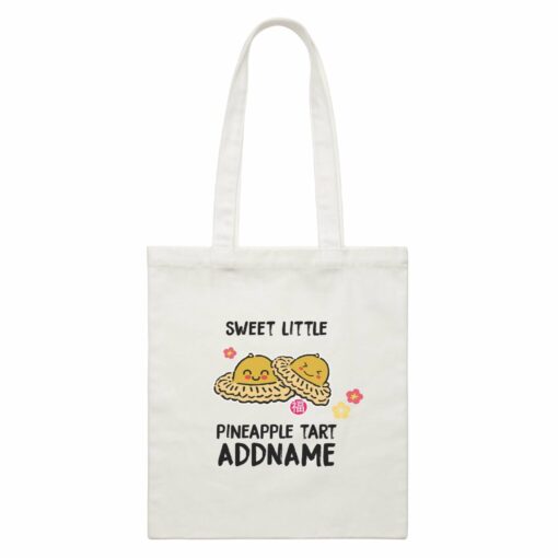 Chinese New Year Sweet Little Pineapple Tart White Canvas Bag