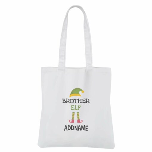 Christmas Series Brother Elf White Canvas Bag