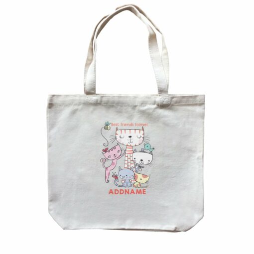 Cool Vibrant Series Best Friends Forever Addname Canvas Bag