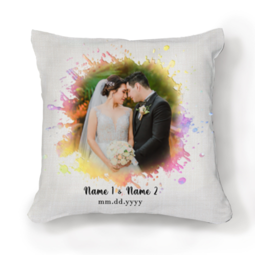 Couple Portrait Photo Pillow, Personalized Bride Gifts From Groom, Wedding Gift For Wife – Best Personalized Gifts For Everyone