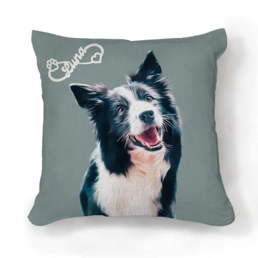 Custom Pet Portrait Pillow, Pet Pillow From Photo, Gift For Pet Owner, Pet On Pillow