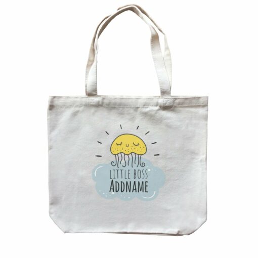 Drawn Newborn Element Little Boss Addname Canvas Bag