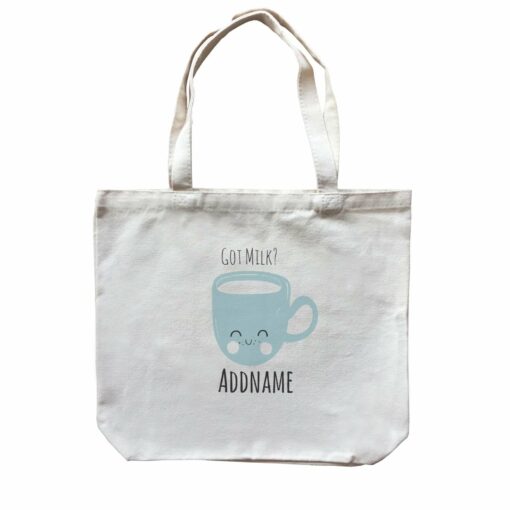 Drawn Sweet Snacks Got Milk Addname Canvas Bag