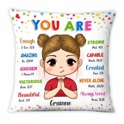 Gift For Granddaughter You Are Bible Verses Pillow