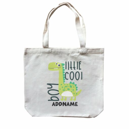 Little Cool Boy Dinosaur Addname Bag Canvas Bag