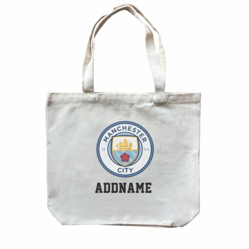 Manchester City Football Logo Addname Canvas Bag