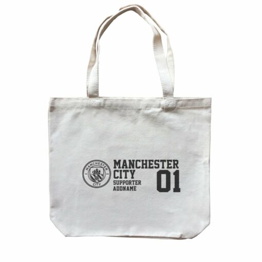 Manchester City Football Supporter Accessories Addname Canvas Bag