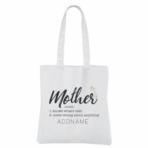 Mother’s Day – A Mother’s Meaning White Canvas Bag