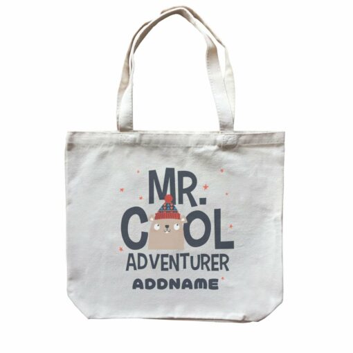 Mr Cool Adventurer Beaver Addname Canvas Bag