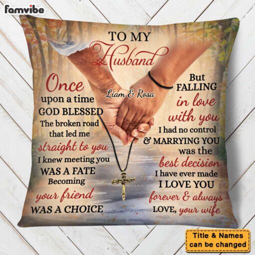 Personalized Anniversary Gift For Couple Husband Wife Pillow