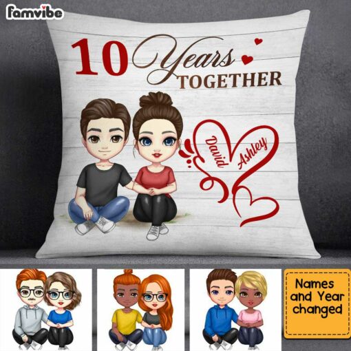 Personalized Anniversary Together Pillow