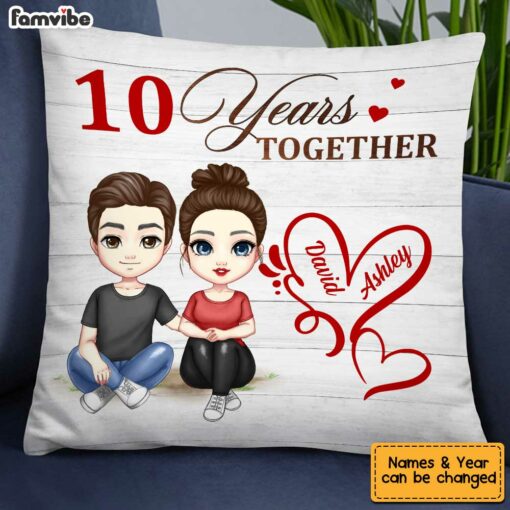 Personalized Anniversary Together Pillow