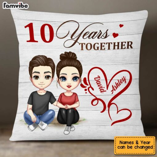 Personalized Anniversary Together Pillow