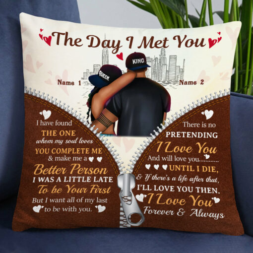 Personalized BWA Couple Pillow