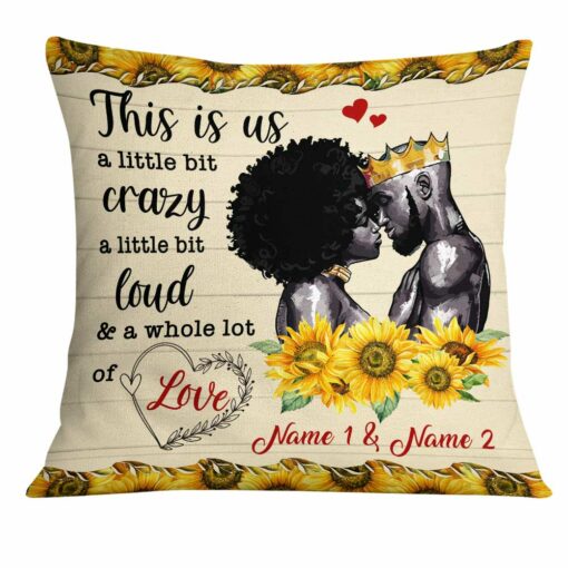 Personalized BWA Couple This Is Us Pillow