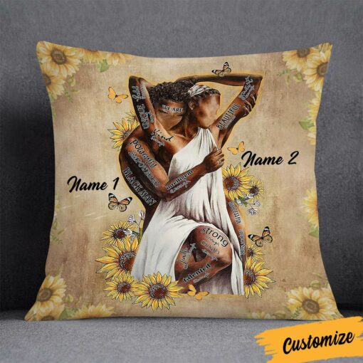 Personalized BWA Couple We Are Pillow