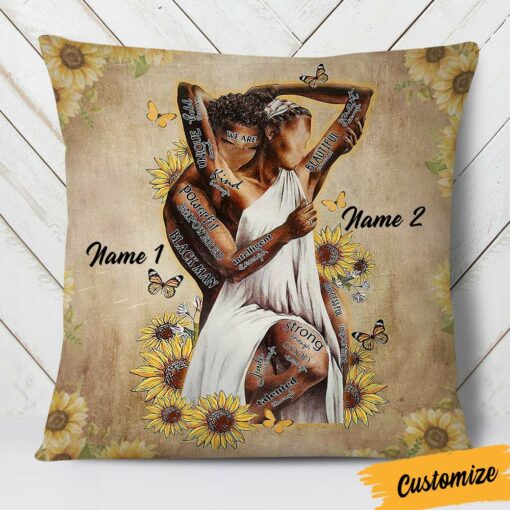 Personalized BWA Couple We Are Pillow