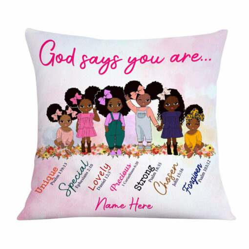 Personalized BWA Daughter Granddaughter Pillow