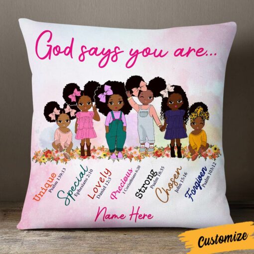 Personalized BWA Daughter Granddaughter Pillow