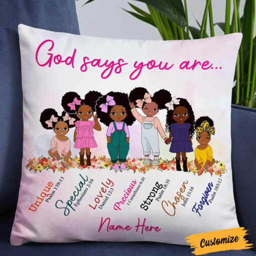 Personalized BWA Daughter Granddaughter Pillow