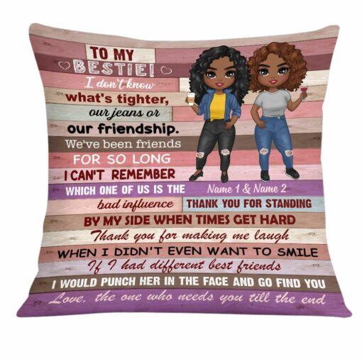 Personalized BWA Friend Pillow