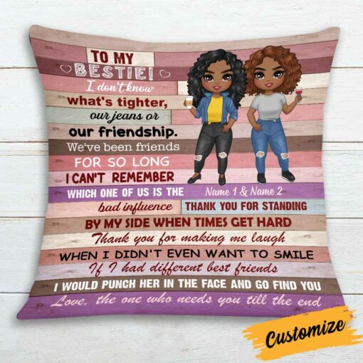 Personalized BWA Friend Pillow