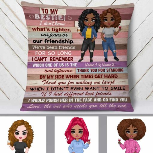 Personalized BWA Friend Pillow