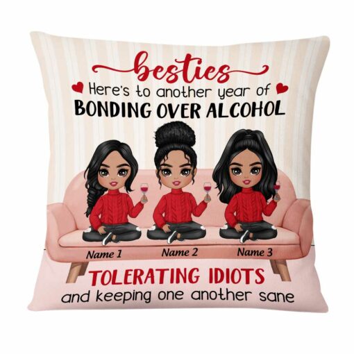 Personalized BWA Friends Bonding Pillow