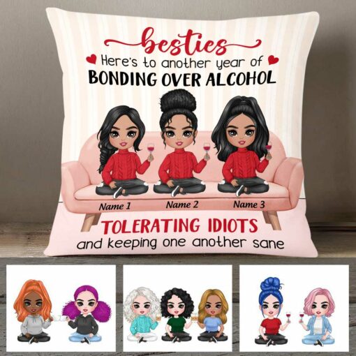 Personalized BWA Friends Bonding Pillow