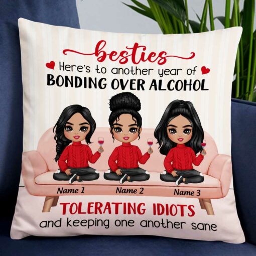 Personalized BWA Friends Bonding Pillow